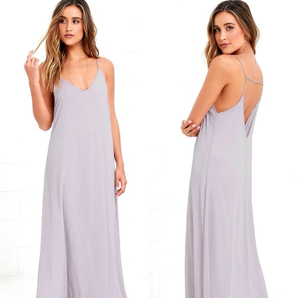Lulus | High Regard Light Grey Midi Dress - Picture 1 of 7